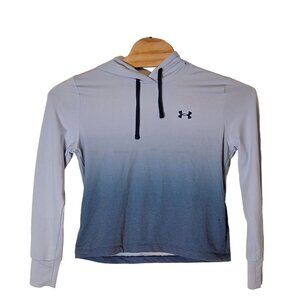 Under Armour Lightweight Hooded Sweatshirt‎ Size Small Blue Drawstring Hoodie